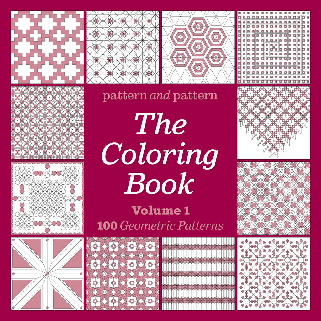Pattern and Pattern - The Adult Coloring Book Set (Vol. 1 & 2) incl. B
